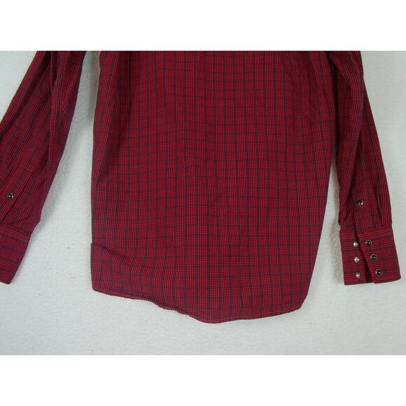 Ropers Western Shirt Mens Small Pearl Snaps Jake Clark's Mule Days Long Sleeve - Picture 12 of 12